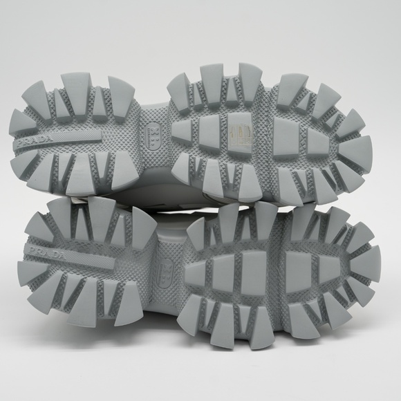 size 8.5uk 9.5 US Prada Cloudbust Thunder Grey White Fabric Rubber - Picture 6 of 13